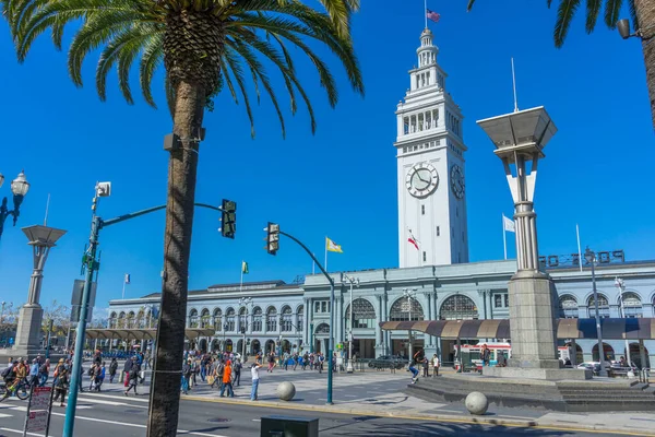 San Francisco California Usa April 2018 Embarcadero Street Leading Ferry — Stock Photo, Image