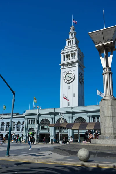 San Francisco California Usa April 2018 Embarcadero Street Leading Ferry — Stock Photo, Image