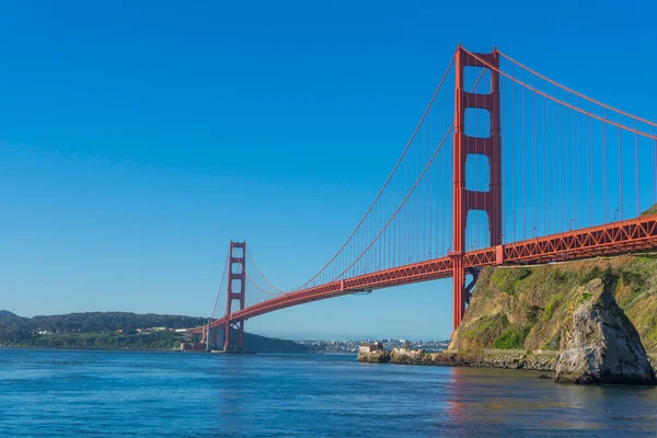 Golden Gate Bridge Morning Light Looking Horseshoe Bay San Francisco — Stock Photo, Image
