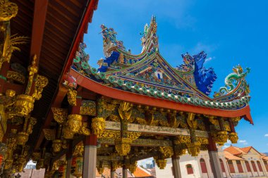 Penang, Malezya 'daki Leong San Tong Khoo Kongsi klanının dış görünüşü