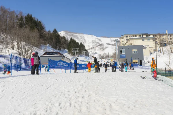 Niseko Japan Maart 2019 Skipiste Van Niseko Resort Grand Hirafu — Stockfoto