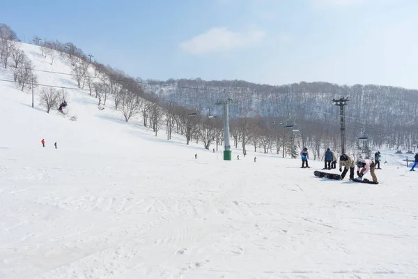 Niseko Japonia Marca 2019 Stok Narciarski Niseko Resort Grand Hirafu — Zdjęcie stockowe