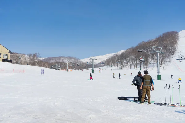 Niseko Japan Maart 2019 Skipiste Van Niseko Resort Grand Hirafu — Stockfoto