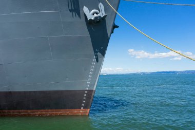 SS Jeremiah O 'Brien gemisi San Francisco, CA, ABD' deki Fisherman 's Wharf' ta.