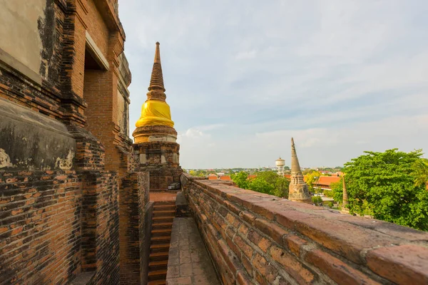 Wat Yai Chaimongkol Ayutthaya Thailandia — Foto Stock