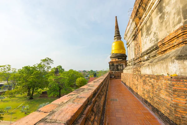 Ναός Wat Yai Chaimongkol Στην Ayutthaya Ταϊλάνδη — Φωτογραφία Αρχείου