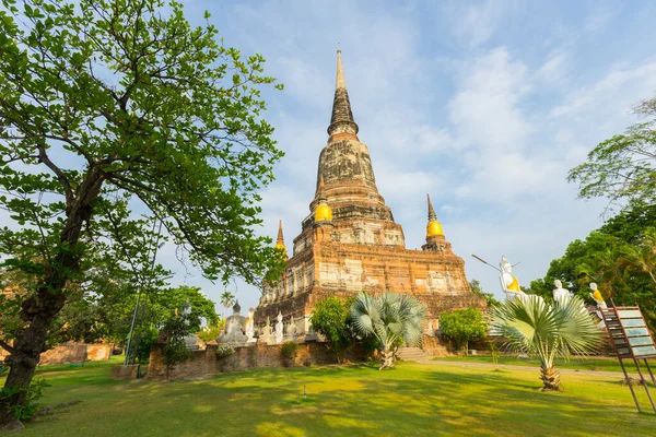 Ναός Wat Yai Chaimongkol Στην Ayutthaya Ταϊλάνδη — Φωτογραφία Αρχείου