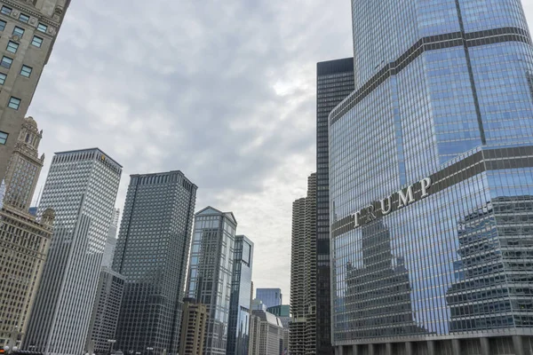 Trump Tower Der Innenstadt Von Chicago Usa — Stockfoto