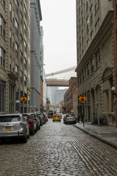 Brooklyn New York City Abd Dumbo Mahallesi Sokak Manzarası — Stok fotoğraf