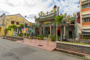 Malezya, Penang 'daki Thean Hou Tapınağı' nın güzel mimarisi