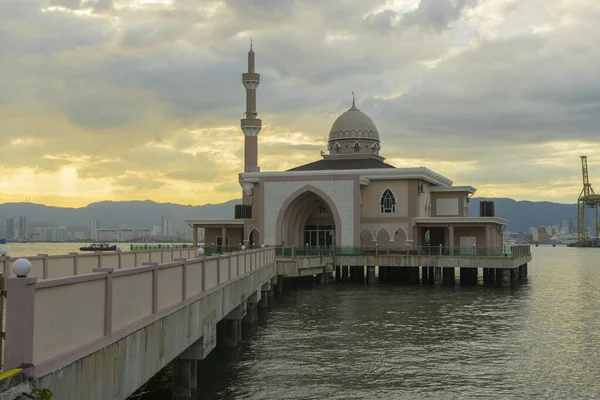 Butterworth Úszó Mecset Vagy Masjid Terapung Butterworth Ben Malajziában — Stock Fotó