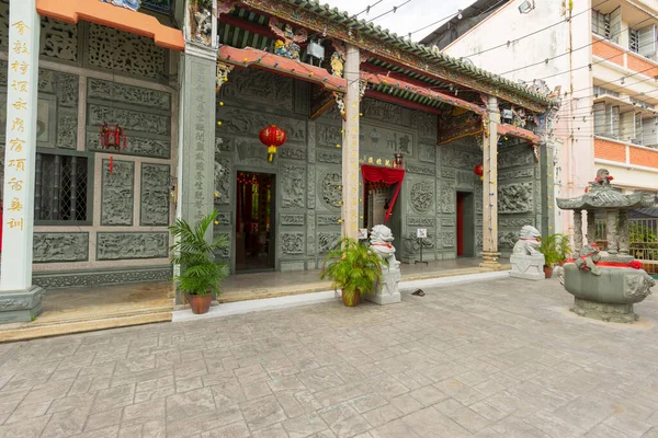 Malezya, Penang 'daki Thean Hou Tapınağı' nın güzel mimarisi