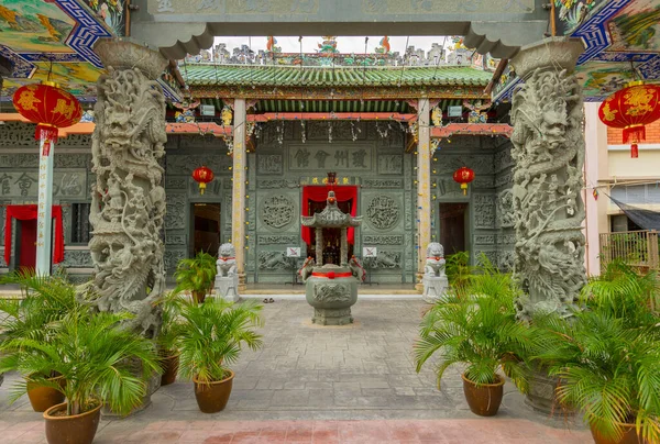 Prachtige Architectuur Van Thean Hou Tempel Penang Maleisië — Stockfoto