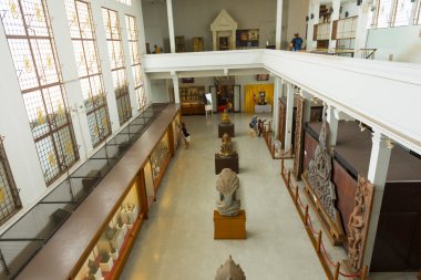 Ayutthaya, Tayland 'daki Chao Sam Phraya Ulusal Müzesi' nin iç manzarası 