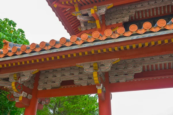 Porta Shureimon Del Castello Shuri Okinawa Giappone — Foto Stock