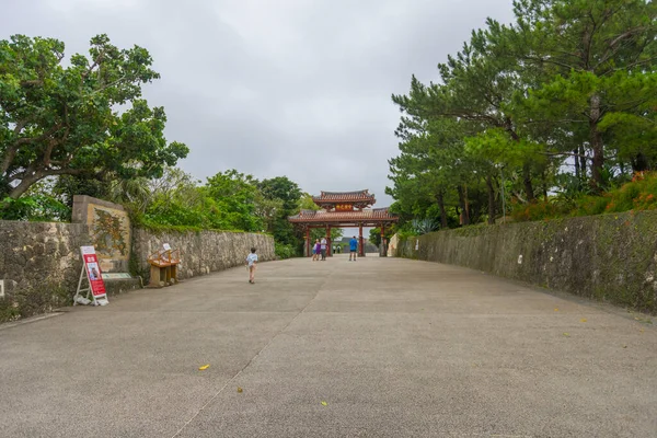 Puerta Shureimon Del Castillo Shuri Okinawa Japón —  Fotos de Stock