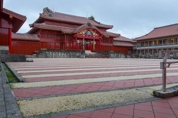 Călătorii Turistice Castelul Shuri Site Patrimoniului Mondial Din Naha Okinawa — Fotografie, imagine de stoc