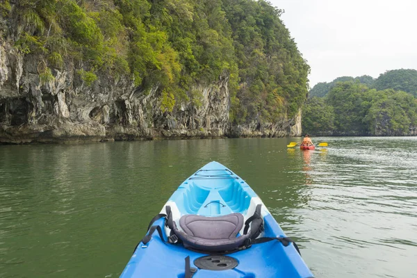 Group Tourists Kayaking Tha Lane Krabi Thailand — Stock Photo, Image