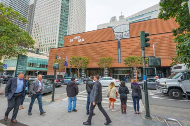 SAN FRANCISCO, ABD - 19 Nisan 2018: San Francisco Modern Sanatlar Müzesi 19 Nisan 2018.