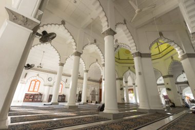 Malezya, Penang 'daki Kaptan Keling Camii' nin iç manzarası