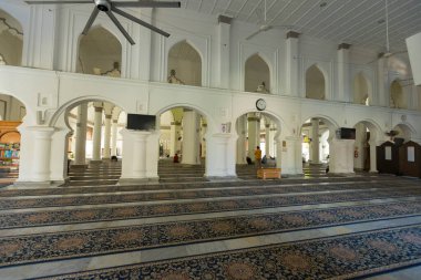 Malezya, Penang 'daki Kaptan Keling Camii' nin iç manzarası