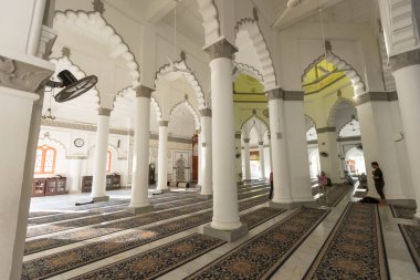 Malezya, Penang 'daki Kaptan Keling Camii' nin iç manzarası