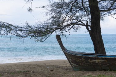 Phuket, Tayland 'daki Mai Khao plajı.