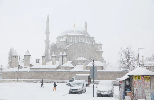 Istanbul Turquie Déc 2015 Mosquée Bayezid Istanbul Avec Des Personnes — Photo
