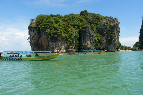 Γραφική Θέα Του James Bond Island Tapu Στο Phang Nga — Φωτογραφία Αρχείου