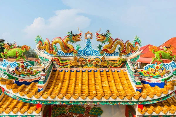 Gyönyörű Naja Kínai Szentély Chonburi Thaiföld — Stock Fotó