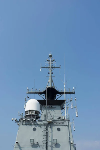 Fast Frigate Krigsfartyg Visades För Turister Att Besöka Vid Sattahip — Stockfoto