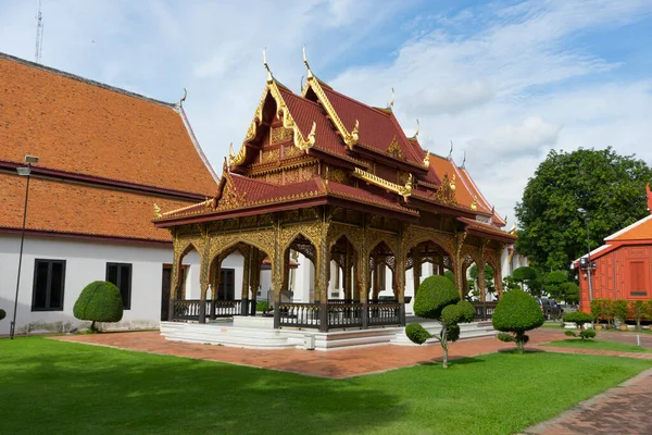 Bangkok Tailandia Ago 2017 Vista Exterior Del Museo Nacional Con — Foto de Stock
