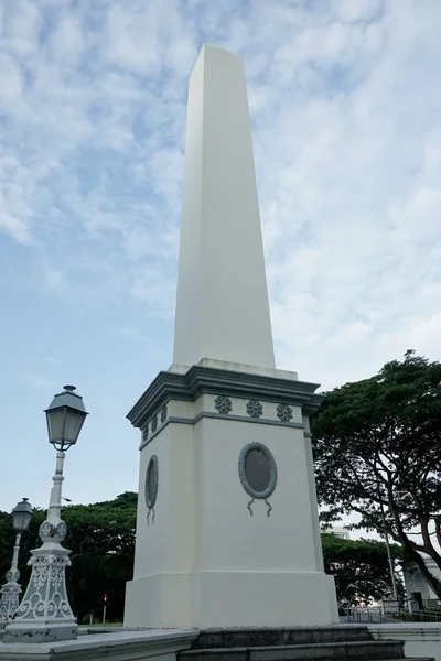Singapur Singapur Temmuz 2017 Asyalı Medeniyetler Müzesinde Dalhousie Obelisk Heykeli — Stok fotoğraf