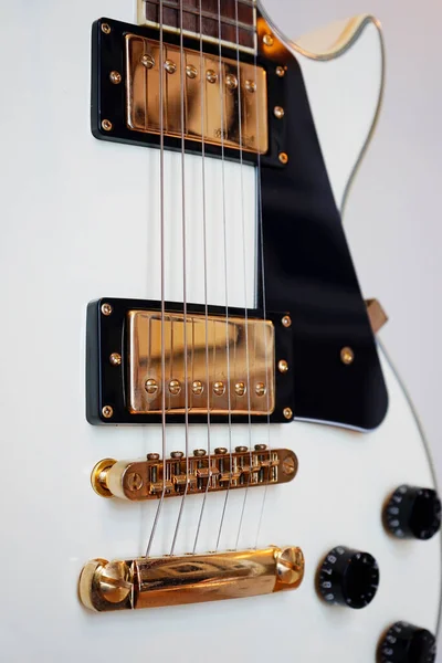 Close Detail Pickup Electric Guitar — Stock Photo, Image