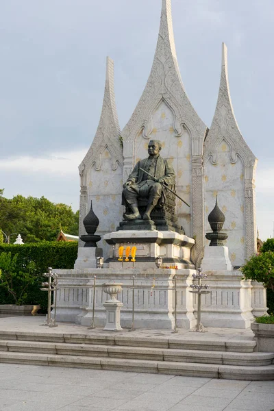 King Rama Iii Statue Maha Chetsadabodin Pavilion Court Rajadamnern Road — Stock Photo, Image
