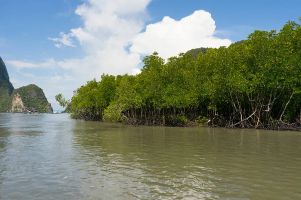 Widok Zatokę Phang Nga Pobliżu Phuket Południowej Tajlandii — Zdjęcie stockowe