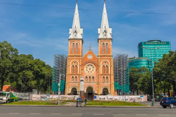 Chi Minh Vietnã Outubro 2019 Catedral Notre Dame Saigon Cidade — Fotografia de Stock