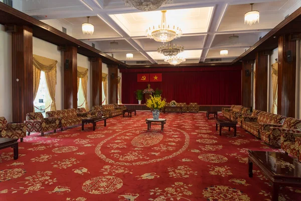 Chi Minh Vietnã Outubro 2019 Vista Interior Sala Recepção Palácio — Fotografia de Stock