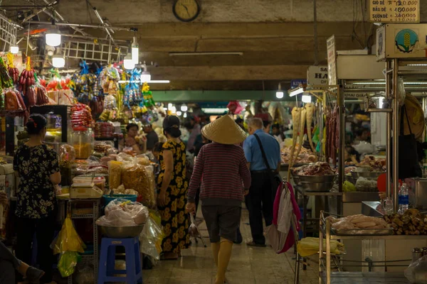 Chi Minh Vietnam Oktober 2019 Unbekannte Vietnamesische Händler Auf Dem — Stockfoto