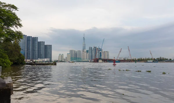 Chi Minh Vietnam Oktober 2019 Blick Auf Moderne Hochhäuser Chi — Stockfoto