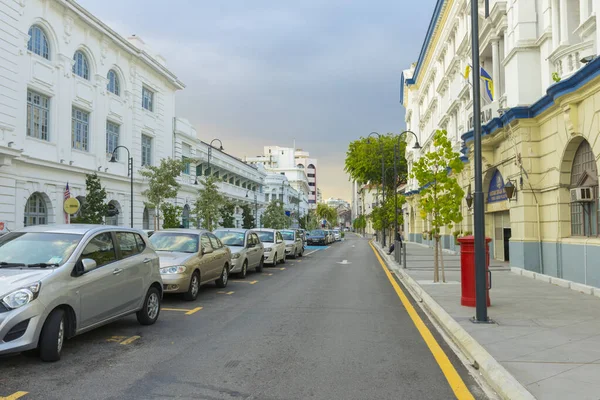 Vue Sur Rue Avec Voitures Sur Route — Photo