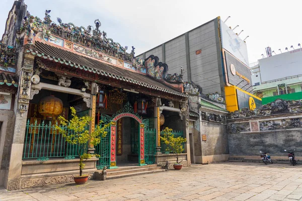 Chi Minh Vietnam Oktober 2019 Buitenaanzicht Chua Thien Hau Tempel — Stockfoto