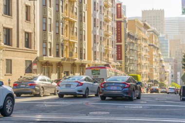 San Francisco güzel şehir manzarası, ABD 