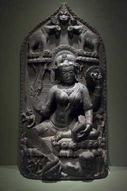 Müzedeki Budist heykelciliği kapat.