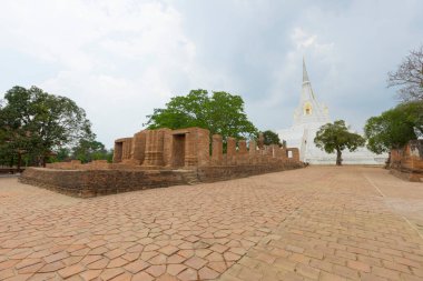 Ayutthaya, Tayland 'daki Phukhao Tangası' nın kalıntıları..