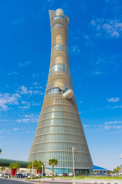 Doha Qatar November 2019 Aspire Tower Nicknamed Torch Doha Located — Stock Photo, Image