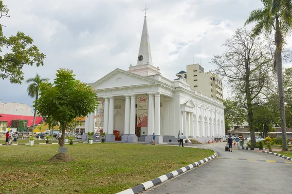 马来西亚槟城 2019年2月14日 马来西亚槟城圣乔治英国圣公会教堂 — 图库照片