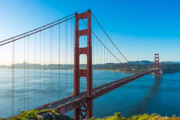 Beautiful Twilight Scene Famous Golden Gate Bridge San Francisco California — Stock Photo, Image