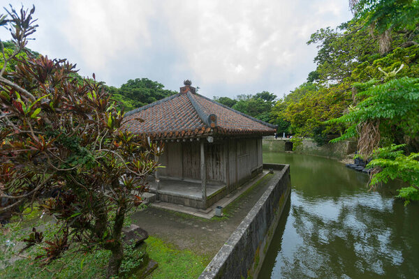 Benzaitendo temple located at Shuri Castle, Naha city, Okinawa, Japan.