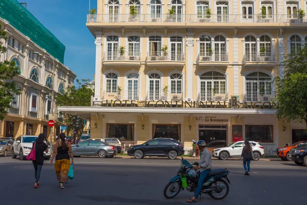 胡志明 2019年10月18日 2019年10月18日 越南胡志明市的大陆酒店 酒店始建于1880年 得名于巴黎的大陆酒店 — 图库照片